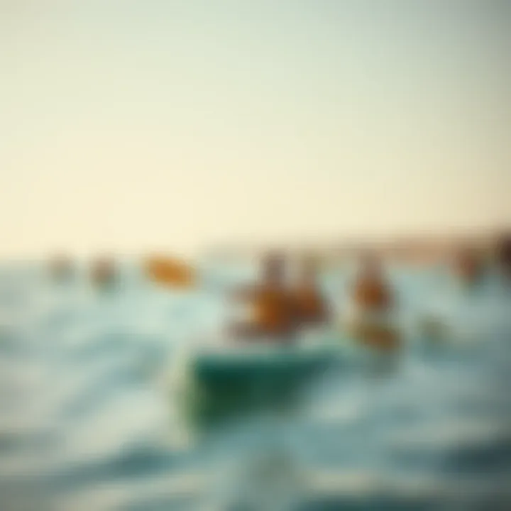 Visitors enjoying beach activities such as kayaking and paddleboarding