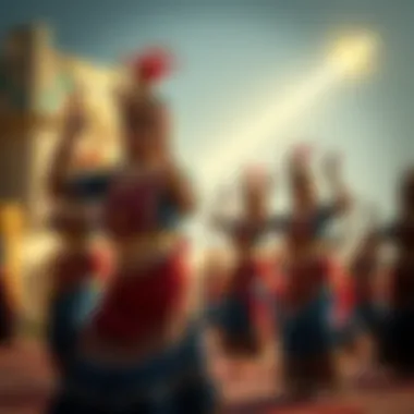 Cultural Dance Showcasing UAE Heritage Cultural dance performance reflecting UAE heritage