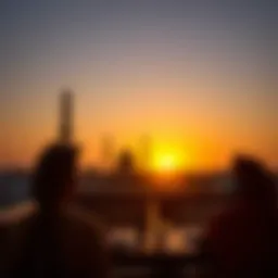 A serene sunset marking the end of a fasting day during Ramadan