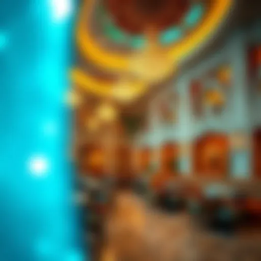 Elegant Ambiance of Rashid Al Zaabi Mandi Restaurant An inviting interior of Rashid Al Zaabi Mandi Restaurant showcasing its elegant decor and ambiance