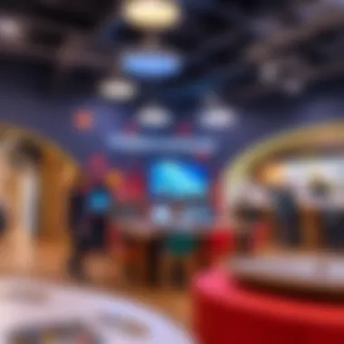 Interactive learning space with educational games for children