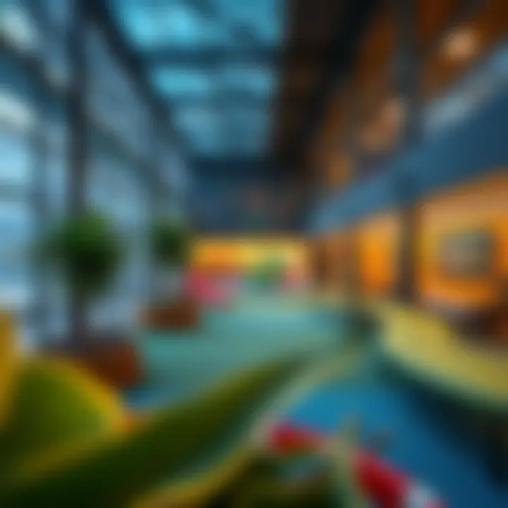 Family-friendly recreational area showcasing diverse activities