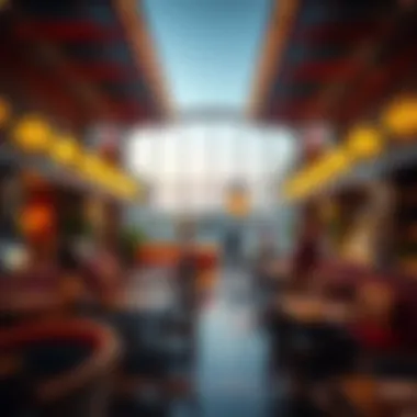 A stunning view of مطعم عين دبي with its vibrant ambiance