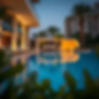 Elegant pool area at Samaya Hotel Apartments