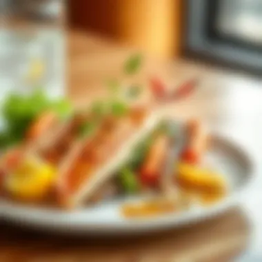 A Culinary Heritage on a Plate A beautifully plated traditional seafood dish from a specific culture.