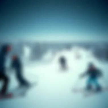 Thrilling Winter Sports Amidst the Desert Visitors enjoying winter sports at Ski Dubai