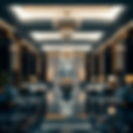 Luxurious lobby design showcasing SLS Hotel's elegance