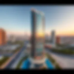Aerial view of Sobha S Tower showcasing its architectural elegance