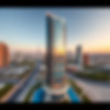 Aerial view of Sobha S Tower showcasing its architectural elegance