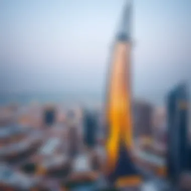 View of Dubai skyline with Sobha S Tower in the foreground