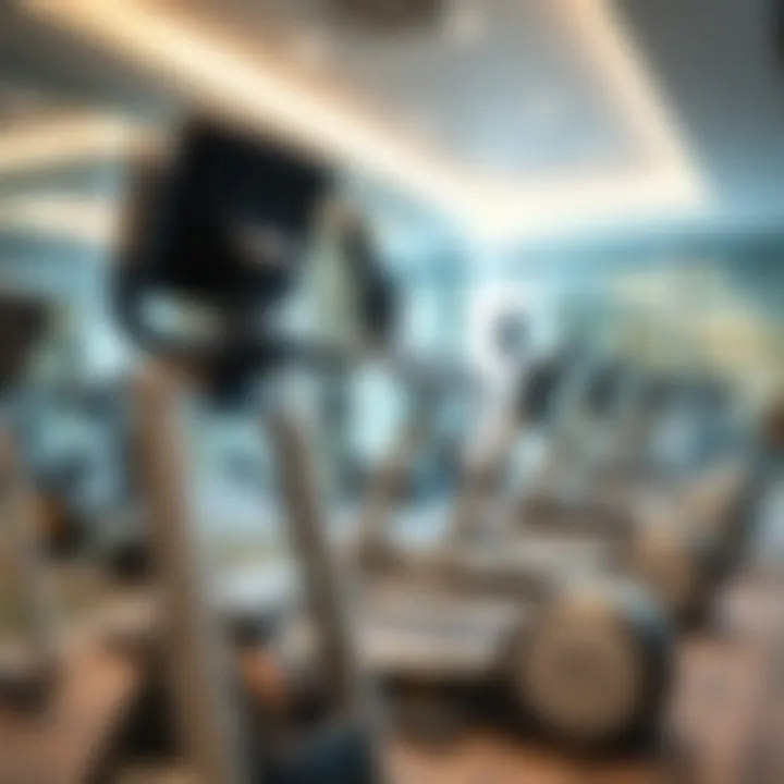 State-of-the-art fitness center with various equipment at Staybridge Al Maktoum.