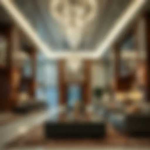 Luxurious lobby interior of Staybridge Al Maktoum showcasing modern design.