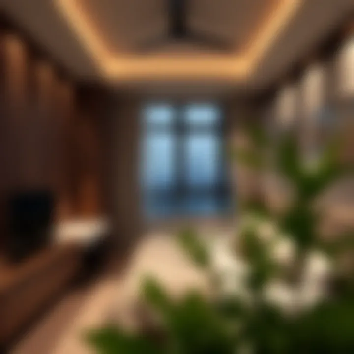 Modern studio room interior showcasing space efficiency