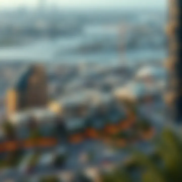 Emerging Neighborhoods in Dubai A detailed map highlighting emerging neighborhoods in Dubai