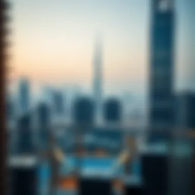 Dubai Skyline Overview A panoramic view of Dubai's skyline showcasing modern architecture