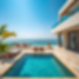 Luxury beach villa with stunning ocean views