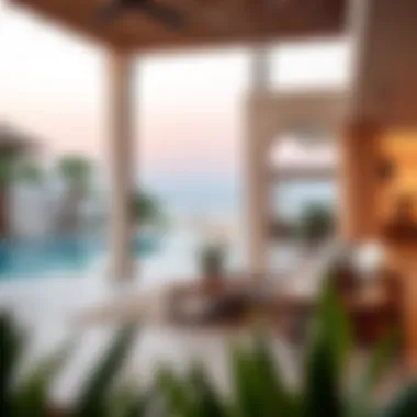 Outdoor Living Space Perfect for Relaxation Relaxing outdoor living space of a beach villa