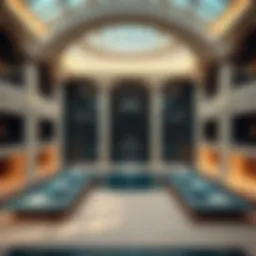 Architectural design of The Court Business Bay