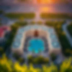 Stunning aerial view of The Grove by Iman showcasing its architectural brilliance