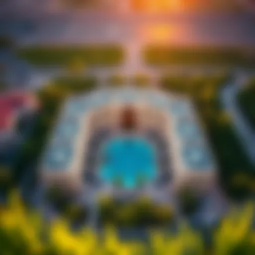 Stunning aerial view of The Grove by Iman showcasing its architectural brilliance