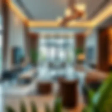 Luxurious interior design of a property at The Grove highlighting elegance and modernity