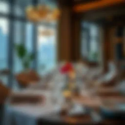 Elegant dining setup with luxurious tableware