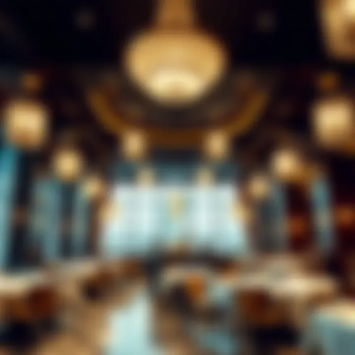 Ambiance of Elegance Stunning interior of a high-end restaurant