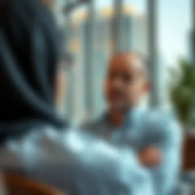 A real estate professional discussing investment opportunities