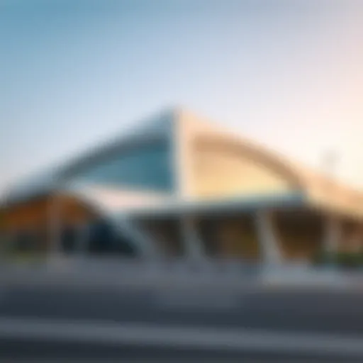 Al Rigga Metro Station exterior showcasing modern architecture