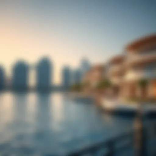 Stunning waterfront view of Yas Island showcasing luxury real estate