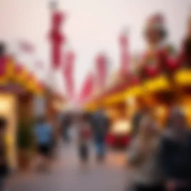 A vibrant cultural festival in Dubai celebrating winter traditions