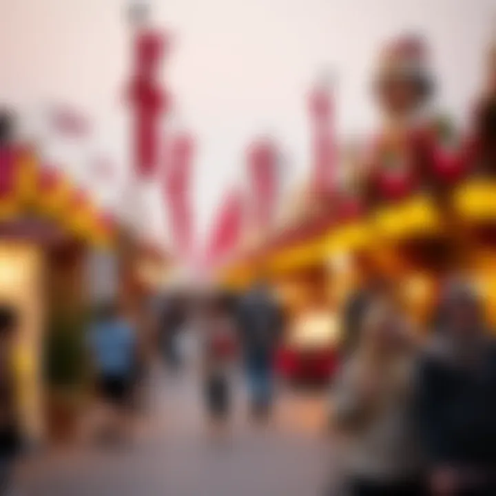 A vibrant cultural festival in Dubai celebrating winter traditions