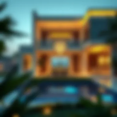 A luxurious villa in Thumbay Al Jurf reflecting modern luxury and comfort