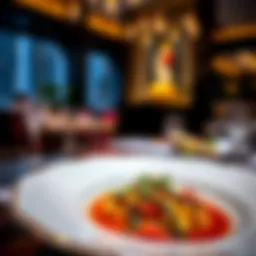 A beautifully plated Indian dish showcasing rich spices and vibrant colors