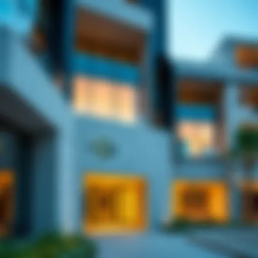 Architectural detail of TRC Residence Malliha showcasing modern design