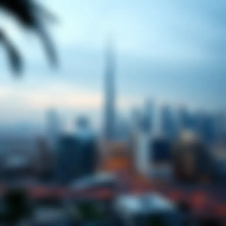A panoramic view of Dubai's skyline showcasing modern architecture