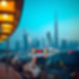 Scenic view of UAE skyline during public holiday