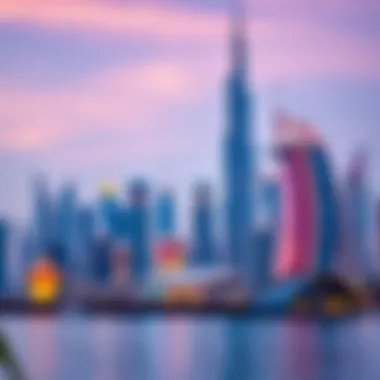 Dubai Skyline: A Fusion of Tradition and Modernity Stunning skyline of Dubai showcasing modern architecture