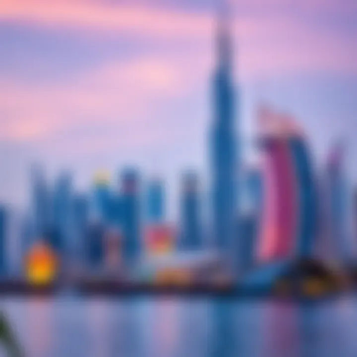 Dubai Skyline: A Fusion of Tradition and Modernity Stunning skyline of Dubai showcasing modern architecture