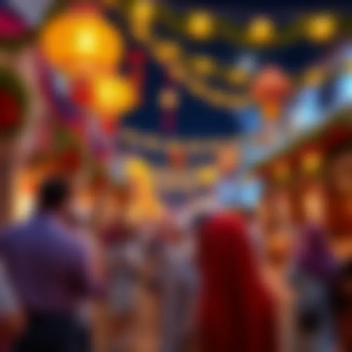 Traditional UAE celebration with festive decorations