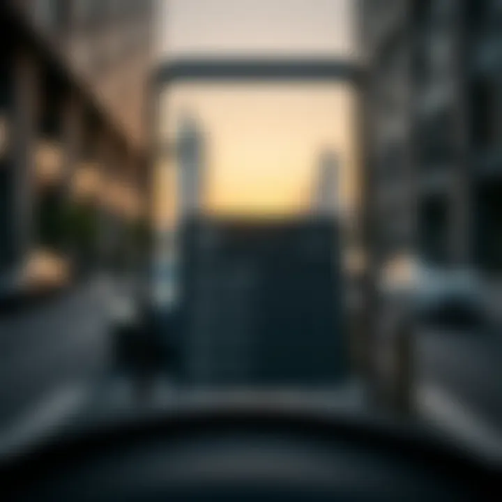 Uber app interface showcasing ride options