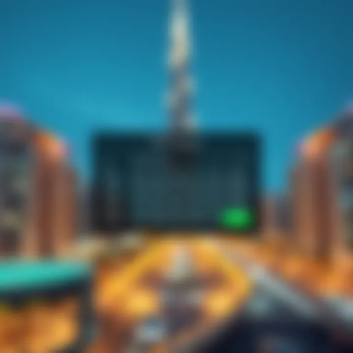 Illustration showcasing the Dubai RERA Calculator interface