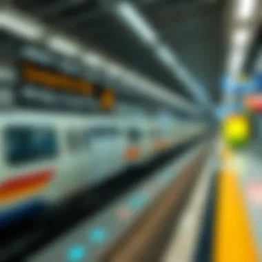 Map of Dubai Metro highlighting Friday schedule