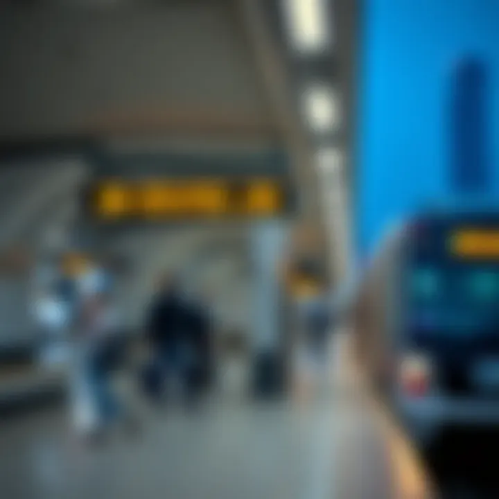 Passengers utilizing the Dubai Metro station services