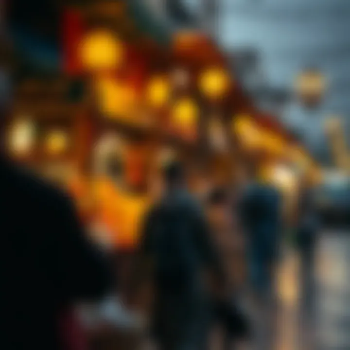 The Pulse of Ramadan: Market Vibrance A vibrant market scene during Ramadan