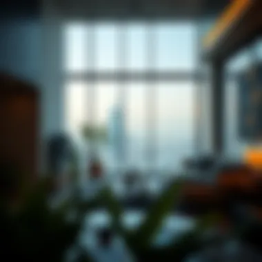 A Contemporary View of Life in Dubai Modern Dubai apartment with a view