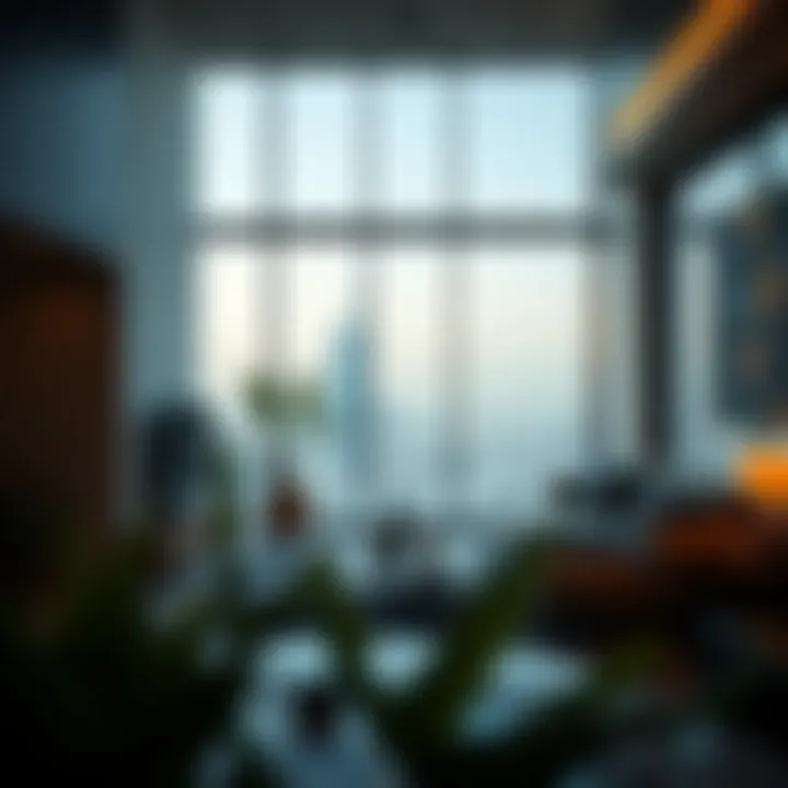 A Contemporary View of Life in Dubai Modern Dubai apartment with a view