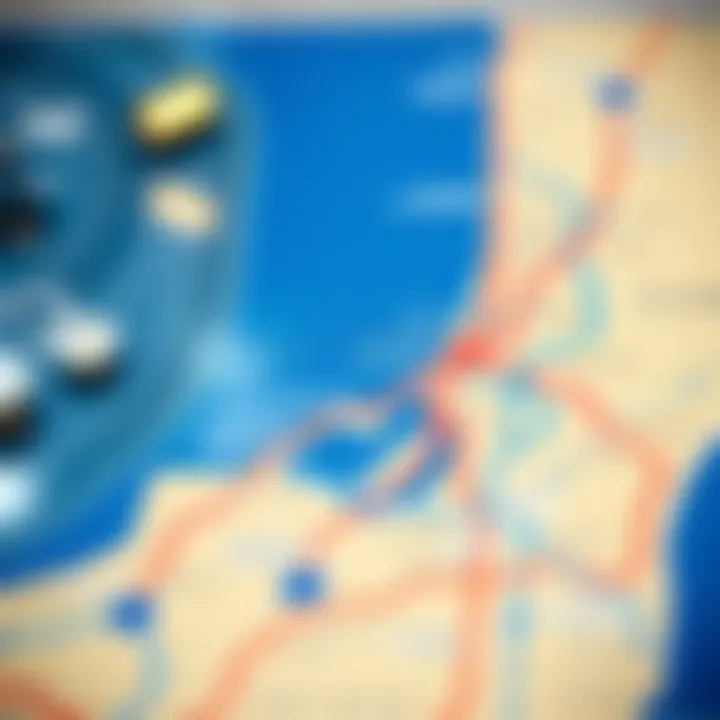 Comprehensive Map of Dubai Metro Routes Map highlighting the metro routes in Dubai.