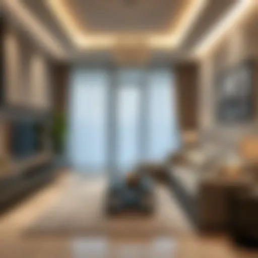 Elegant living space in a 1BHK apartment
