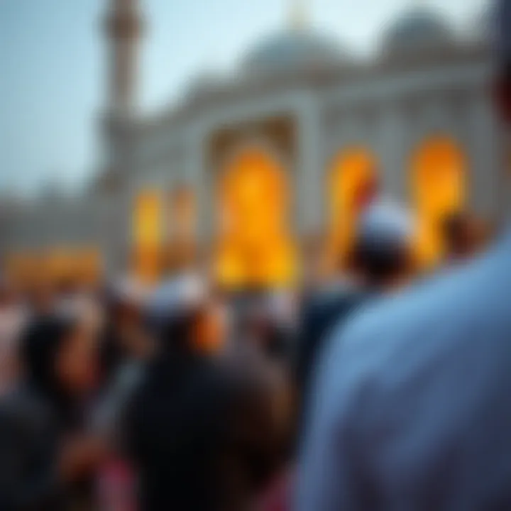Cultural Gathering During Prayer Time Cultural gathering during prayer time in Dubai